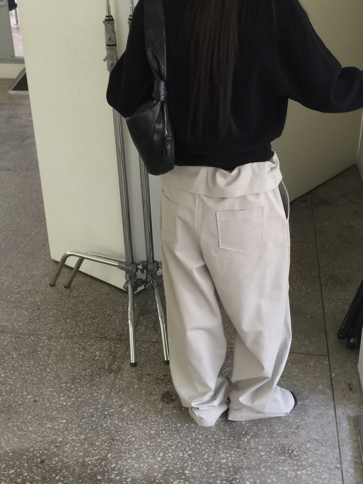 랩밴딩 와이드 팬츠