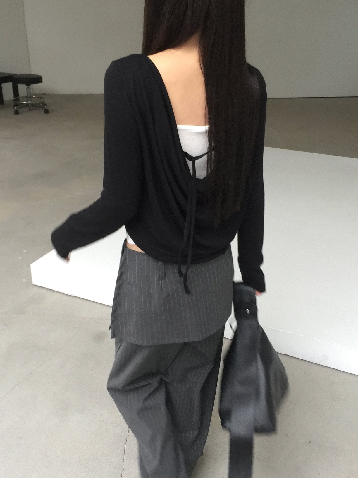 카울넥 루즈핏 티셔츠