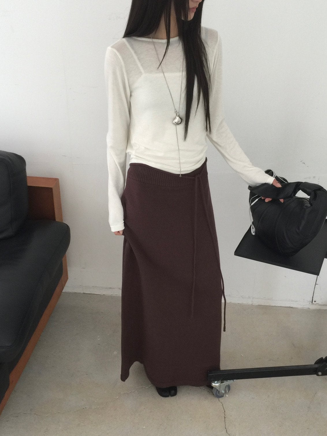 카울넥 루즈핏 티셔츠
