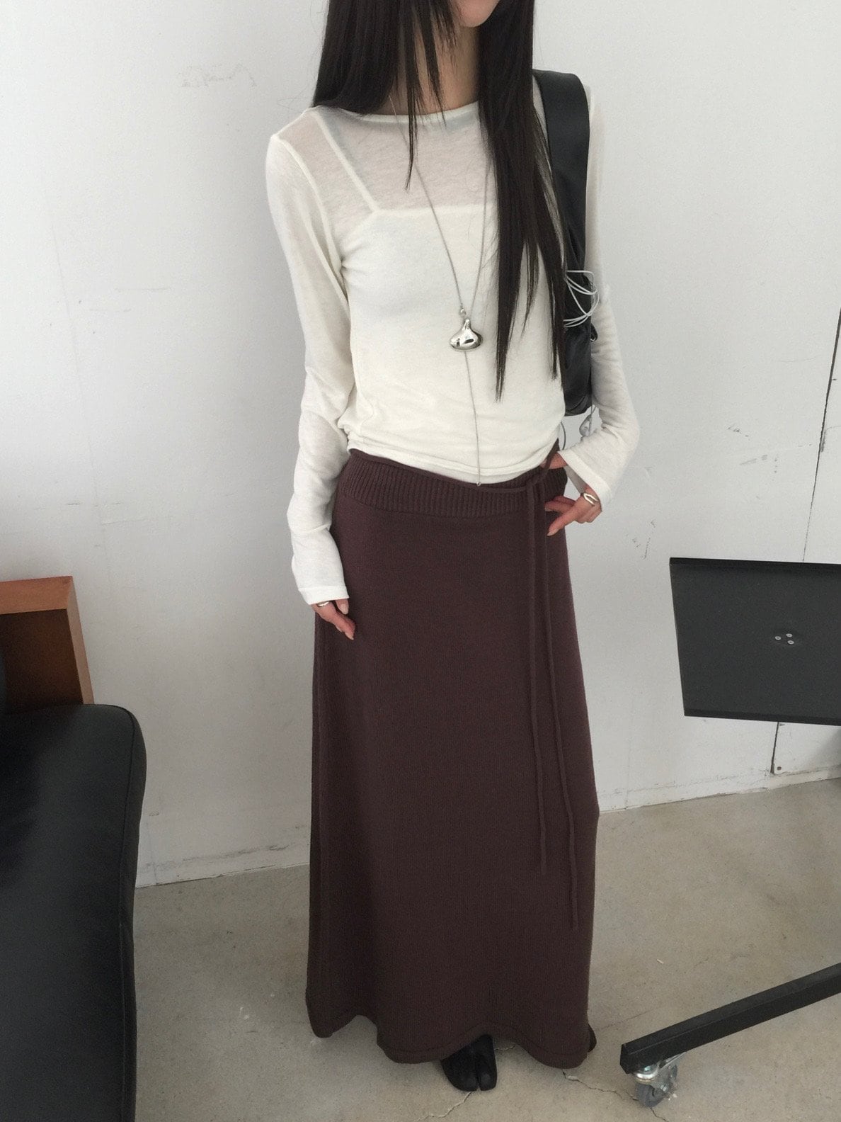 카울넥 루즈핏 티셔츠