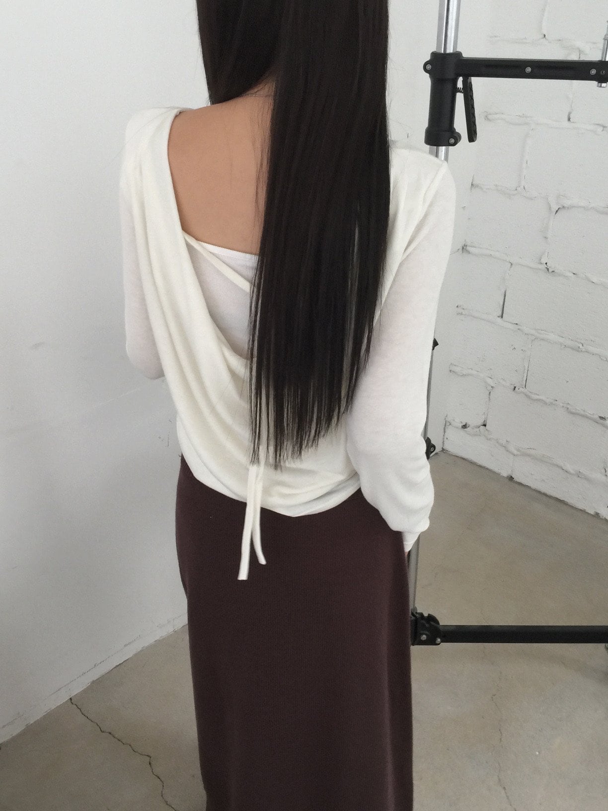 카울넥 루즈핏 티셔츠