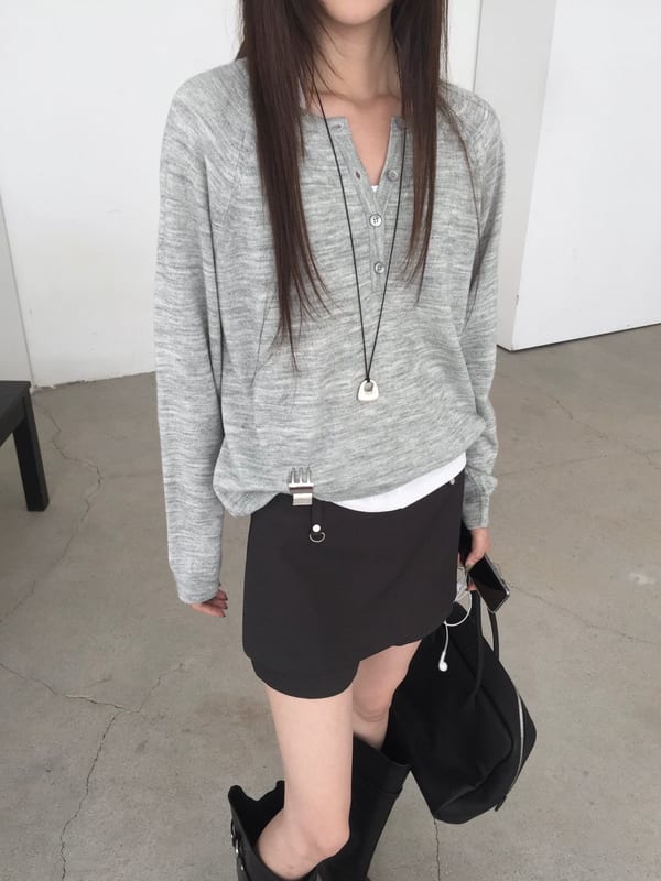 벨트클립 레이어드 스커트팬츠